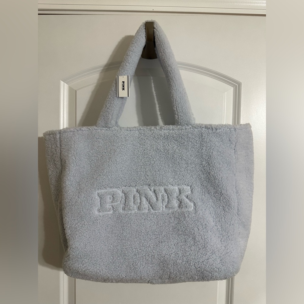 PINK Sherpa Tote Bag